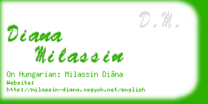 diana milassin business card